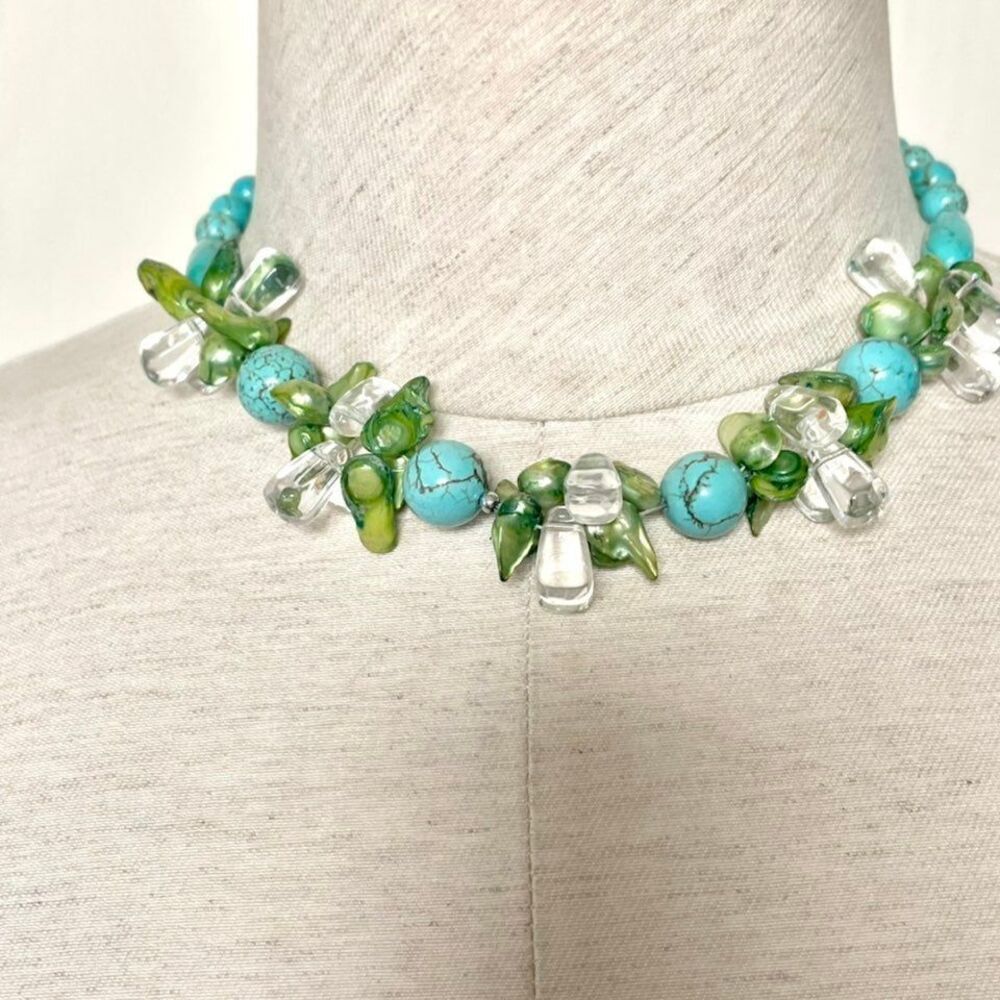 Turquoise choker  necklace